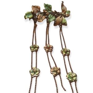 Beautiful Floral and Leaves Barrette